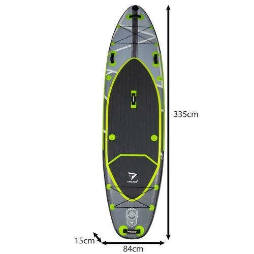 Надувная доска SUP Trizand 335 см для сапбординга с сиденьем, веслом, насосом и комплектом аксессуаров до 150 кг (25260) - Фото 2 Надувная доска SUP Trizand 335 см для сапбординга с сиденьем, веслом, насосом и комплектом аксессуаров до 150 кг (25260) - изображение 2