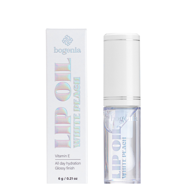 Масло-блеск для губ Bogenia Lip Oil (BG717), 001 White Peach Прозрачное - Фото 1 Масло-блеск для губ Bogenia Lip Oil (BG717), 001 White Peach Прозрачное - изображение 1