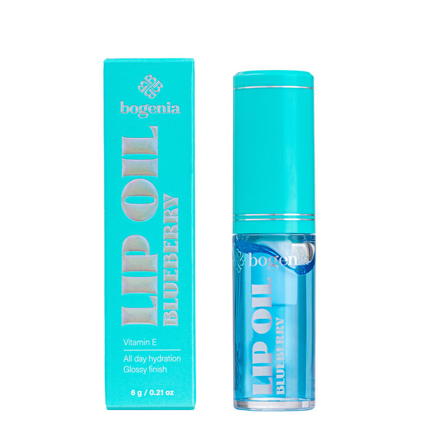 Олія-блиск для губ Bogenia Lip Oil (BG717), 004 Blueberry Блакитна - Фото 1 Олія-блиск для губ Bogenia Lip Oil (BG717), 004 Blueberry Блакитна - зображення 1
