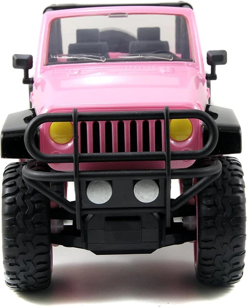 Машина на пульті керування рожева Girlmazing 1:16 Jeep Wrangler Jada 96991 - зображення 7