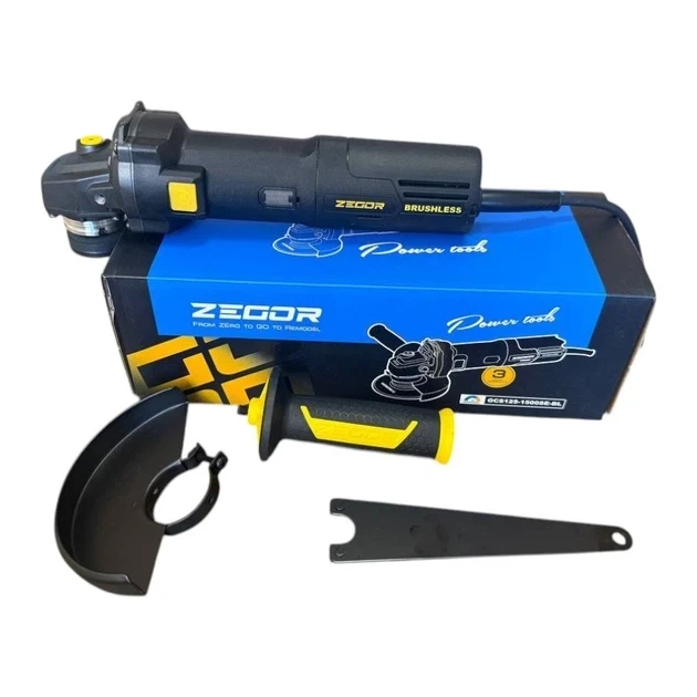 Болгарка бесщёточная Zegor GCS125-1500SE-BL 125 мм 1500 Вт - Фото 3 Болгарка бесщёточная Zegor GCS125-1500SE-BL 125 мм 1500 Вт - изображение 3