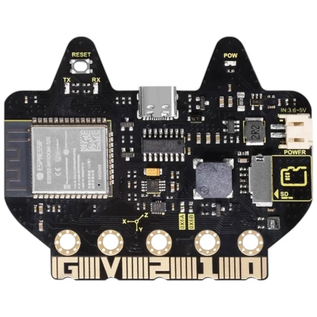 Вычислительный модуль Foxbit STEM Education ESP32 в форм-факторе Micro:bit с Wi-Fi и Bluetooth TYPE-C Arduino/Python от Keyestudio - 694289 - Фото 5 Вычислительный модуль Foxbit STEM Education ESP32 в форм-факторе Micro:bit с Wi-Fi и Bluetooth TYPE-C Arduino/Python от Keyestudio - 694289 - изображение 5