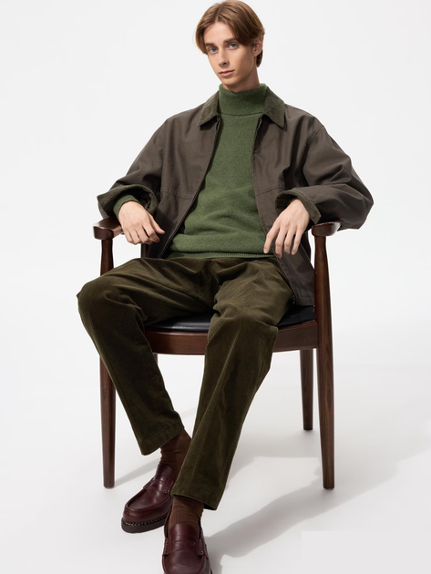 Гольф Uniqlo розмір S оливковий (56) (478542) - Фото 3 Гольф Uniqlo розмір S оливковий (56) (478542) - изображение 3