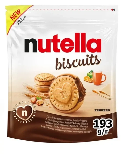 Печенье Nutella Biscuits с кремом Nutella 193 г - Фото 1 Печенье Nutella Biscuits с кремом Nutella 193 г - изображение 1