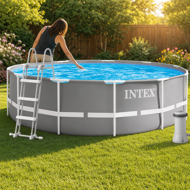 Каркасный бассейн Intex 26716-5, 366 × 99 см - изображение 7