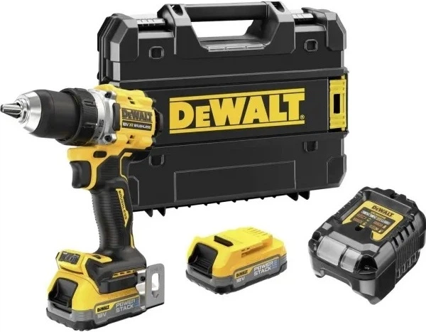 Wiertarko-wkrętarka akumulatorowa DeWalt 18 V XR z 2 akumulatorami 1.7 Ah (DCD800E2T-QW) - obraz 3