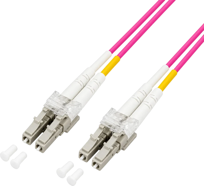 Patchcord Techly LC/LC Multimode 50/125 OM4 10 m Violet (ILWL D5-LCLC-100/OM4) - Zdjęcie 1 Patchcord Techly LC/LC Multimode 50/125 OM4 10 m Violet (ILWL D5-LCLC-100/OM4) - obraz 1