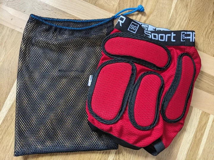 Защитные детские шорты для роликов Sport Gear Recruit red 5XS - изображение 9