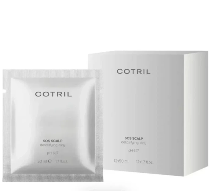 Детоксикуюча глина Cotril Scalp Line Sos Scalp Detox Clay 12х50мл - Фото 1 Детоксикуюча глина Cotril Scalp Line Sos Scalp Detox Clay 12х50мл - изображение 1