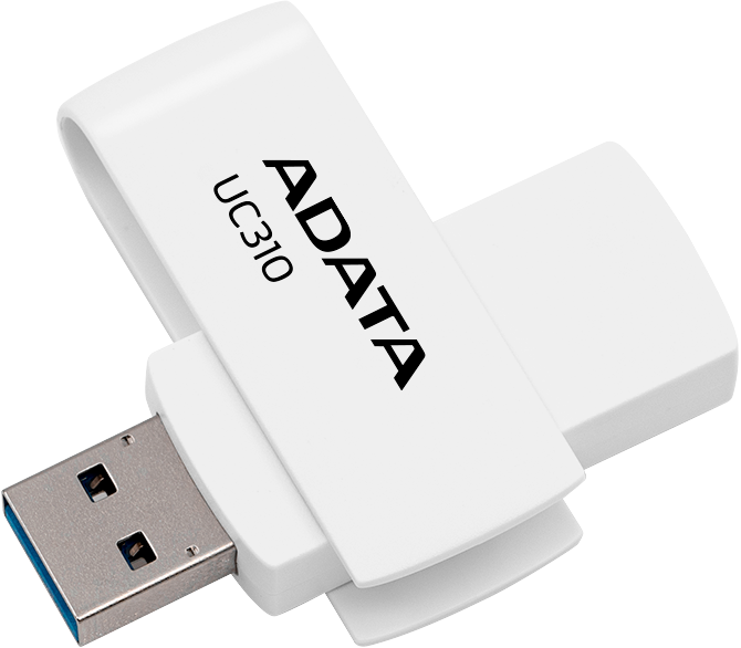 Pendrive ADATA UC310 128GB USB 3.2 White (4711085941985) - obraz 2