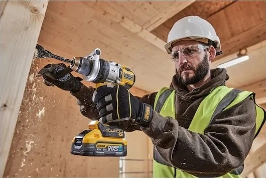 Дриль-шурупокрут акумуляторний ударний DeWalt 18V XR POWERSTACK з 2 акумуляторами 5 Ah (DCD1007H2T-QW) - зображення 8