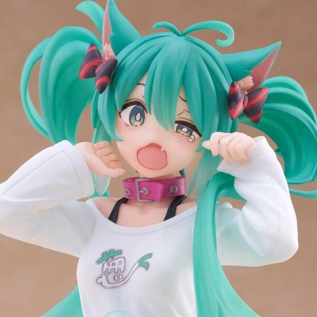 Фігурка аніме Taito Вокалоїд Vocaloid Хацуне Міку Hatsune Miku ACute Nekomimi T Shirt Ver Котик 13 см - Фото 3 Фігурка аніме Taito Вокалоїд Vocaloid Хацуне Міку Hatsune Miku ACute Nekomimi T Shirt Ver Котик 13 см - зображення 3