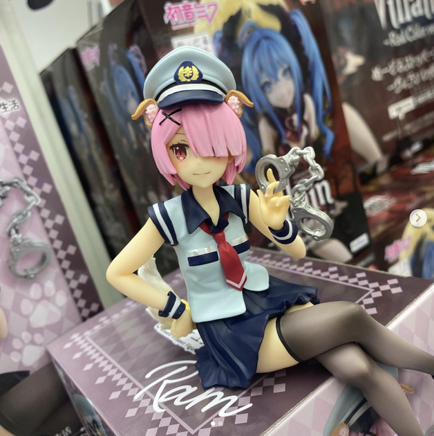 Фигурка аниме Inu Mimi Police FuRyu Рам Ram Рам Рам Жизнь в альтернативном мире с нуля Re Zero 16 см - Фото 6 Фигурка аниме Inu Mimi Police FuRyu Рам Ram Рам Рам Жизнь в альтернативном мире с нуля Re Zero 16 см - изображение 6