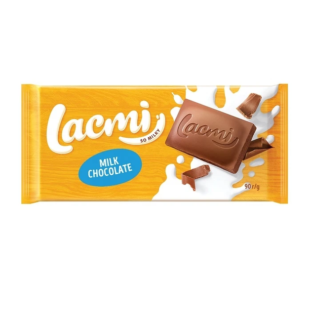 Шоколад Roshen Lacmi Milk Chocolate молочний 90 г - Фото 1 Шоколад Roshen Lacmi Milk Chocolate молочний 90 г - зображення 1
