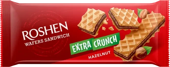 Вафли Wafers Sandwich Extra Crunch Hezelnut 142 г - Фото 1 Вафли Wafers Sandwich Extra Crunch Hezelnut 142 г - изображение 1
