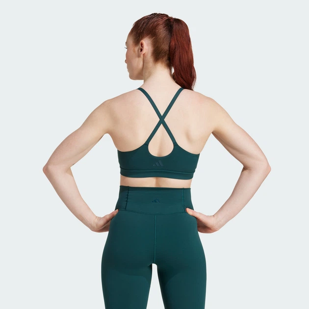 Женское бра adidas All Me Light Support adidas JW5136 (XS) зеленый (4068811401191) - изображение 2
