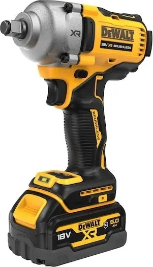 Акумуляторний ударний гайковерт DeWalt 18V XR 1/2" 812 Нм з 2 акумуляторами 5 Аг (DCF891P2G-QW) - зображення 2