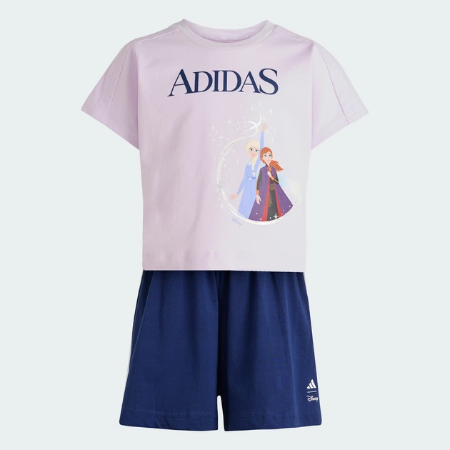 Детский комплект: футболка и шорты ADIDAS DISNEY FROZEN adidas JZ3578 (140) фиолетовый (4068821305441) - Фото 8 Детский комплект: футболка и шорты ADIDAS DISNEY FROZEN adidas JZ3578 (140) фиолетовый (4068821305441) - изображение 8