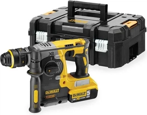 Перфоратор акумуляторний DeWalt SDS-Plus 18 В з 2 акумуляторами 5 Аг (DCH274P2T-QW) - зображення 2