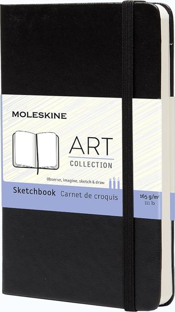 Szkicownik Moleskine Art Czarny gładki 9 x 14 cm 80 stron (9788883701054) - Zdjęcie 1 Szkicownik Moleskine Art Czarny gładki 9 x 14 cm 80 stron (9788883701054) - obraz 1