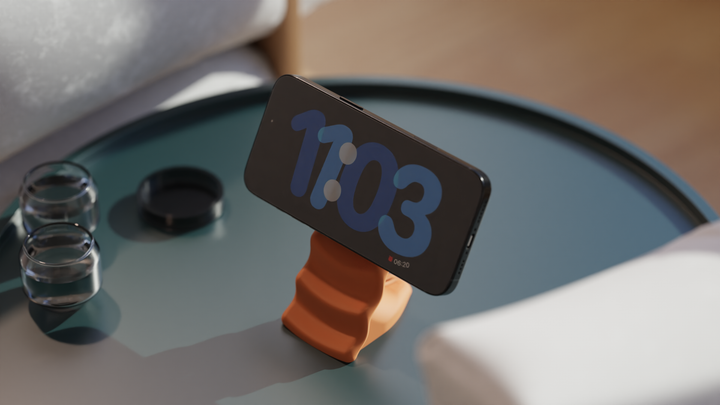 Дизайнерська настільна підставка MagSafe «Wave Stand» для iPhone.AnyFormLab - Фото 5 Дизайнерська настільна підставка MagSafe «Wave Stand» для iPhone.AnyFormLab - изображение 5