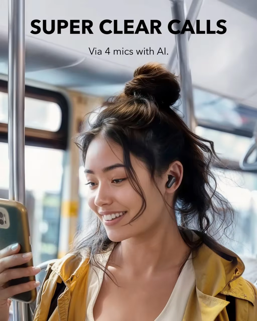 Навушники Anker SoundCore P30i/R50iNC Black - Фото 6 Навушники Anker SoundCore P30i/R50iNC Black - зображення 6