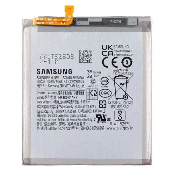 Аккумулятор EB-BS901ABY для для Samsung Galaxy S22 S901 3700 mAh оригинал Service Pack - Фото 1 Аккумулятор EB-BS901ABY для для Samsung Galaxy S22 S901 3700 mAh оригинал Service Pack - изображение 1