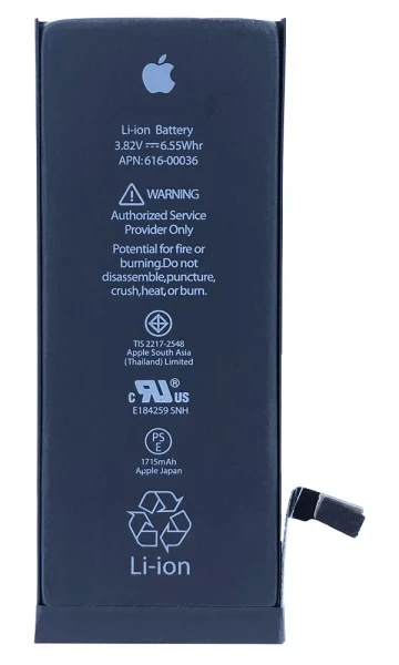 Акумулятор для Apple iPhone 6S 1715 mAh оригінал - Фото 1 Акумулятор для Apple iPhone 6S 1715 mAh оригінал - зображення 1