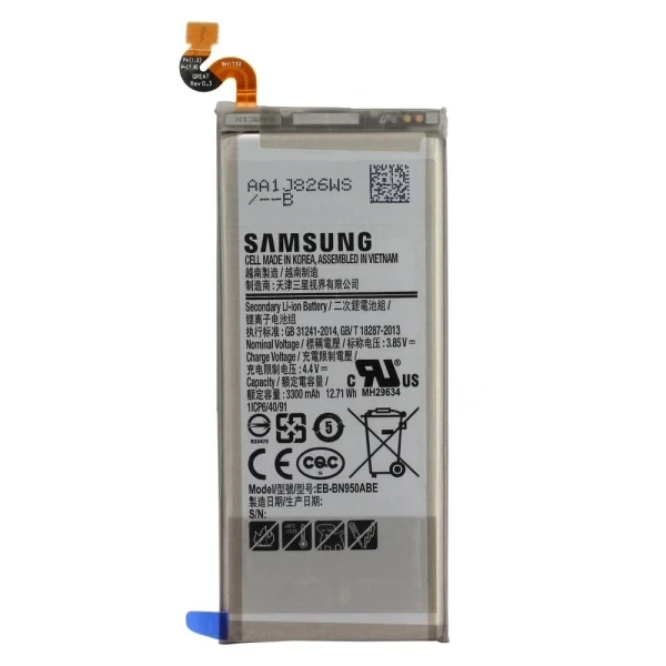 Акумулятор EB-BN950ABE для Samsung Galaxy Note 8 N950 3300 mAh Service Pack оригінал - Фото 1 Акумулятор EB-BN950ABE для Samsung Galaxy Note 8 N950 3300 mAh Service Pack оригінал - зображення 1