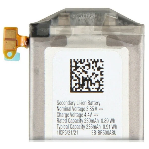 Аккумулятор для Samsung Galaxy Watch Active (SM-R500) EB-BR500ABU 230 mAh оригинал Service Pack - Фото 1 Аккумулятор для Samsung Galaxy Watch Active (SM-R500) EB-BR500ABU 230 mAh оригинал Service Pack - изображение 1