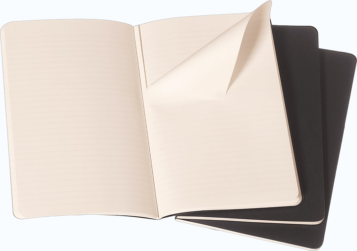 Zestaw zeszytów Moleskine Cahier Czarny w linie 13 x 21 cm 80 stron 3 szt (9788883704956) - Zdjęcie 2 Zestaw zeszytów Moleskine Cahier Czarny w linie 13 x 21 cm 80 stron 3 szt (9788883704956) - obraz 2