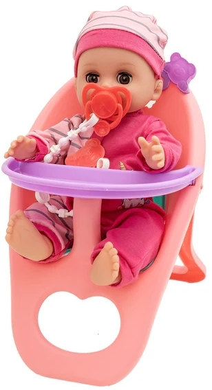 Lalka bobas Askato z krzesełkiem do karmienia 30 cm (126296) - Zdjęcie 3 Lalka bobas Askato z krzesełkiem do karmienia 30 cm (126296) - obraz 3
