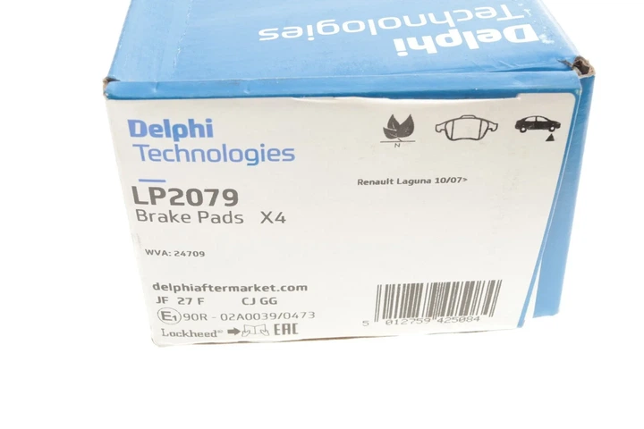 Колодки гальмові Delphi LP2079 Renault Laguna, Scenic, Clio, Megane, Grand Scenic 410605055R, 410600011R, 41O6OOO11R - зображення 9