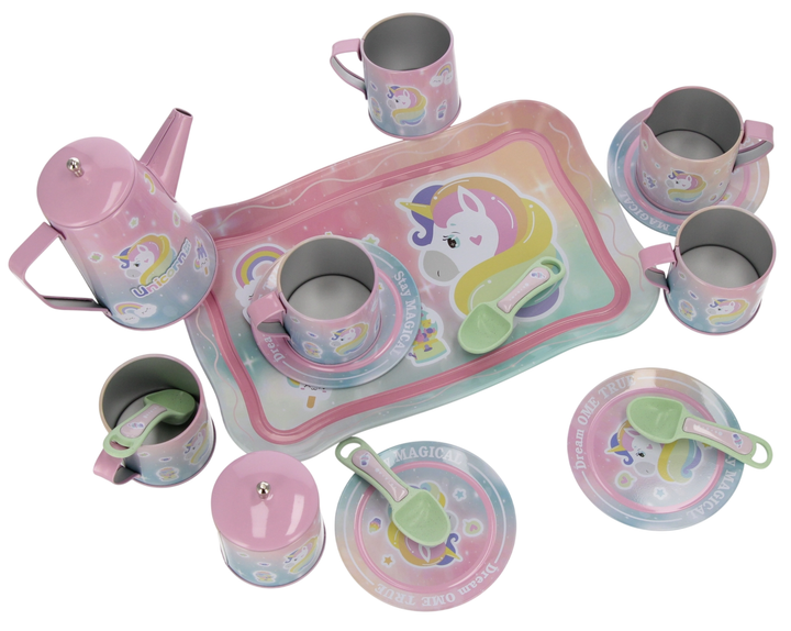 Zestaw do zabawy Mega Creative Unicorn naczynia kuchenne metalowe 571372 (5907414106524) - obraz 3