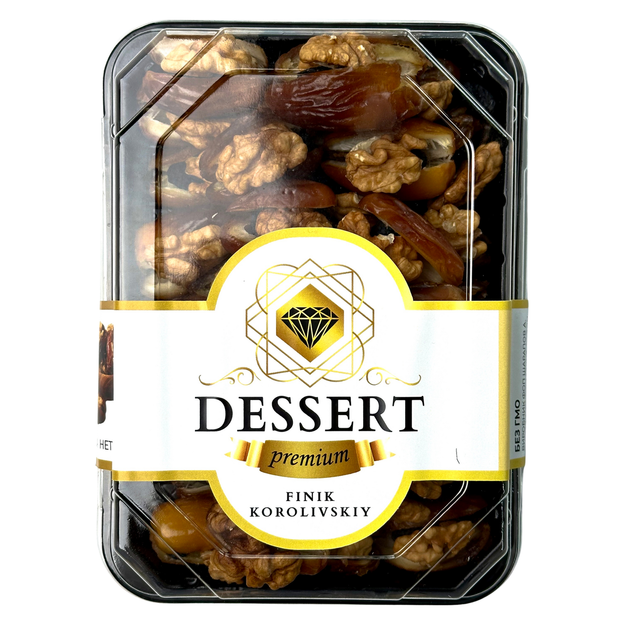 Хаштак Dessert Premium Королівський фінік з горіхом 350 г - Фото 1 Хаштак Dessert Premium Королівський фінік з горіхом 350 г - зображення 1