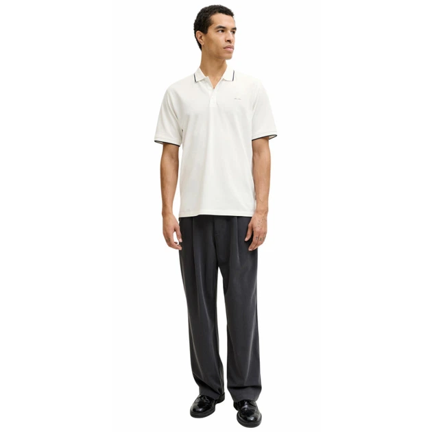 Поло JPRBLUALVES SS POLO SN Jack & Jones 12274681-Cloud Dancer XXL Білий (5715714375034) - изображение 2