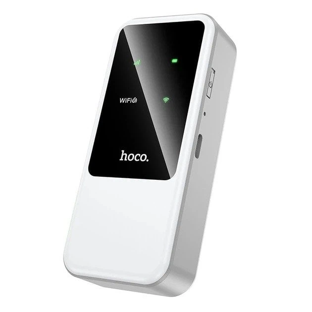 Портативный WiFi роутер маршрутизатор Hoco HI42 Mobile Portable WiFi White - Фото 3 Портативный WiFi роутер маршрутизатор Hoco HI42 Mobile Portable WiFi White - изображение 3