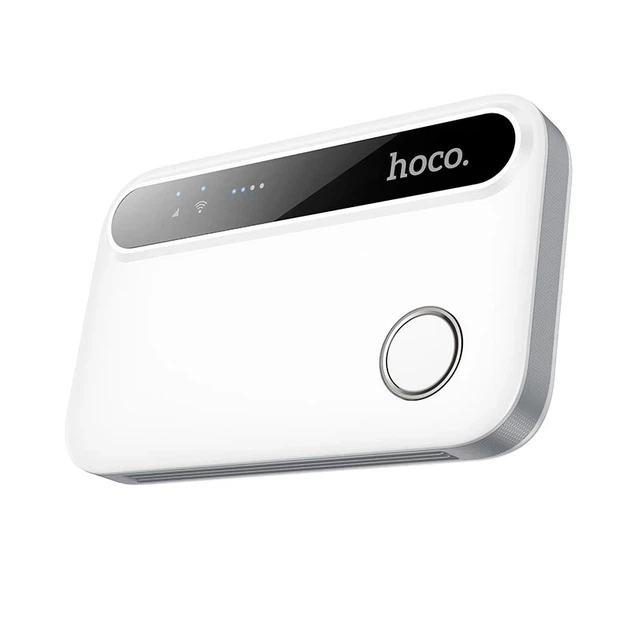 Портативный WiFi роутер маршрутизатор Hoco HI41 Mobile Portable WiFi White - Фото 6 Портативный WiFi роутер маршрутизатор Hoco HI41 Mobile Portable WiFi White - изображение 6