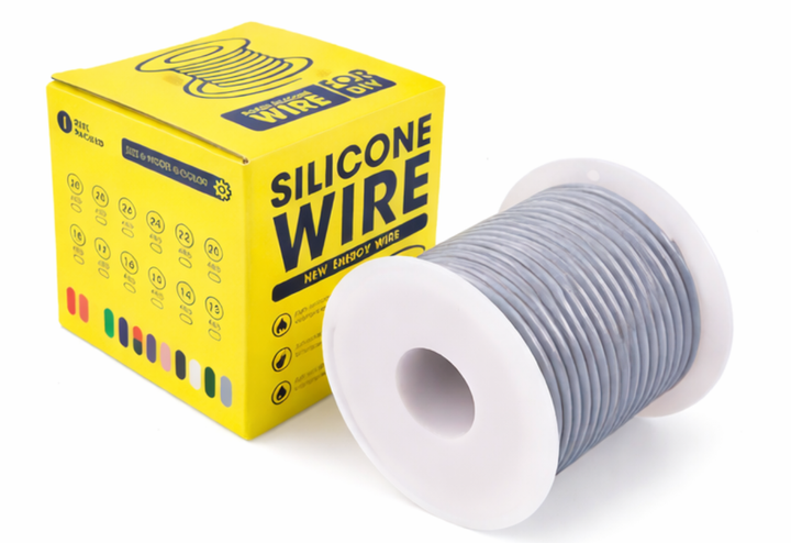 Кабель 28AWG 50m силиконовый 0.08 мм², медь луженый изоляция силиконовый , многожильный, сірий - Фото 1 Кабель 28AWG 50m силиконовый 0.08 мм², медь луженый изоляция силиконовый , многожильный, сірий - зображення 1