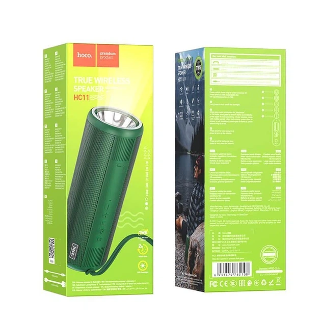 Портативная колонка Hoco HC11 Bora Sports BT Speaker 5W*2 Dark Green - изображение 2