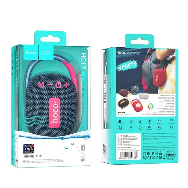 Портативна колонка Hoco HC17 Sports BT Speaker 5W Blue - зображення 2