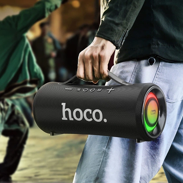 Портативна колонка Hoco HA10 Oleada Outdoor BT Speaker 20W*2 Black - Фото 7 Портативна колонка Hoco HA10 Oleada Outdoor BT Speaker 20W*2 Black - зображення 7