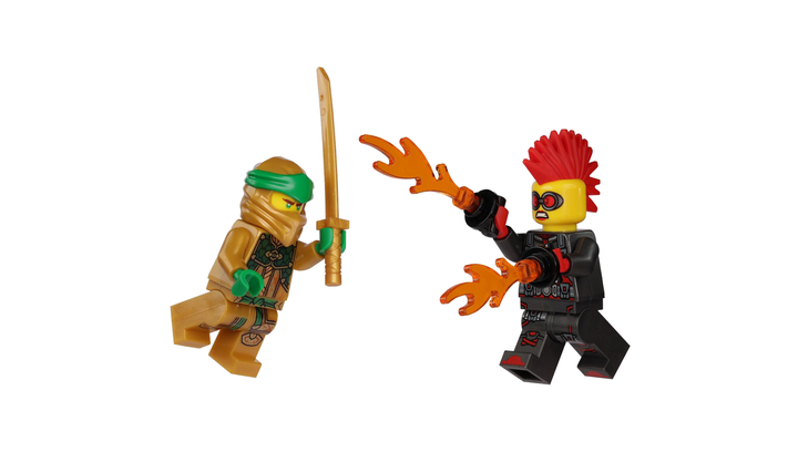 Конструктор Lego Фигурка Lloyd vs. Miss Demeanor Metal Box Ninjago 112429 njo0790 njo0878 - изображение 4