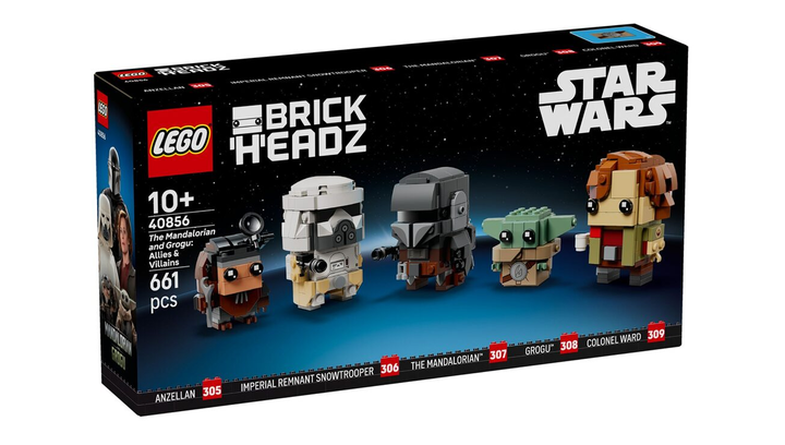 Конструктор Lego The Mandalorian and Grogu: Allies & Villains BrickHeadz 40856 - Фото 2 Конструктор Lego The Mandalorian and Grogu: Allies & Villains BrickHeadz 40856 - изображение 2