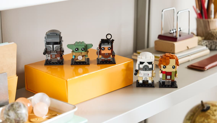 Конструктор Lego The Mandalorian and Grogu: Allies & Villains BrickHeadz 40856 - Фото 6 Конструктор Lego The Mandalorian and Grogu: Allies & Villains BrickHeadz 40856 - изображение 6