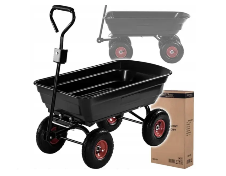 Садовий візок самоскидний Kraft&Dele KD3127 - зображення 4