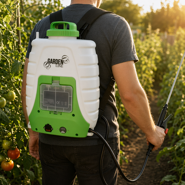 Аккумуляторный ранцевый опрыскиватель GardenLine AOK1657, 18 л - изображение 6