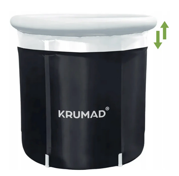 Бочка для закалки KRUMAD складная 320 л с каркасом и надувным ободом холодная купель черная - Фото 4 Бочка для закалки KRUMAD складная 320 л с каркасом и надувным ободом холодная купель черная - изображение 4