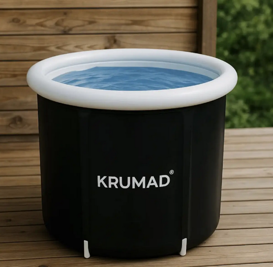 Бочка для закалки KRUMAD складная 320 л с каркасом и надувным ободом холодная купель черная - Фото 7 Бочка для закалки KRUMAD складная 320 л с каркасом и надувным ободом холодная купель черная - изображение 7