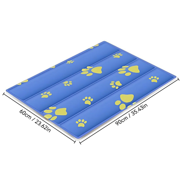 Охлаждающий коврик для собак и кошек GEL Material Summer Pet Cooling Mat, Ukrainian paws, 45х60 см - изображение 8